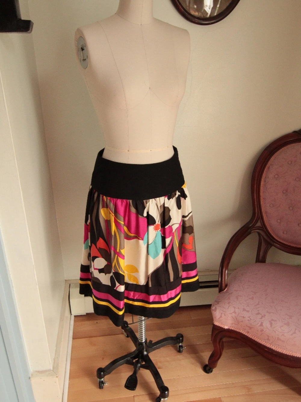 Vintage Floral Nygard Skirt